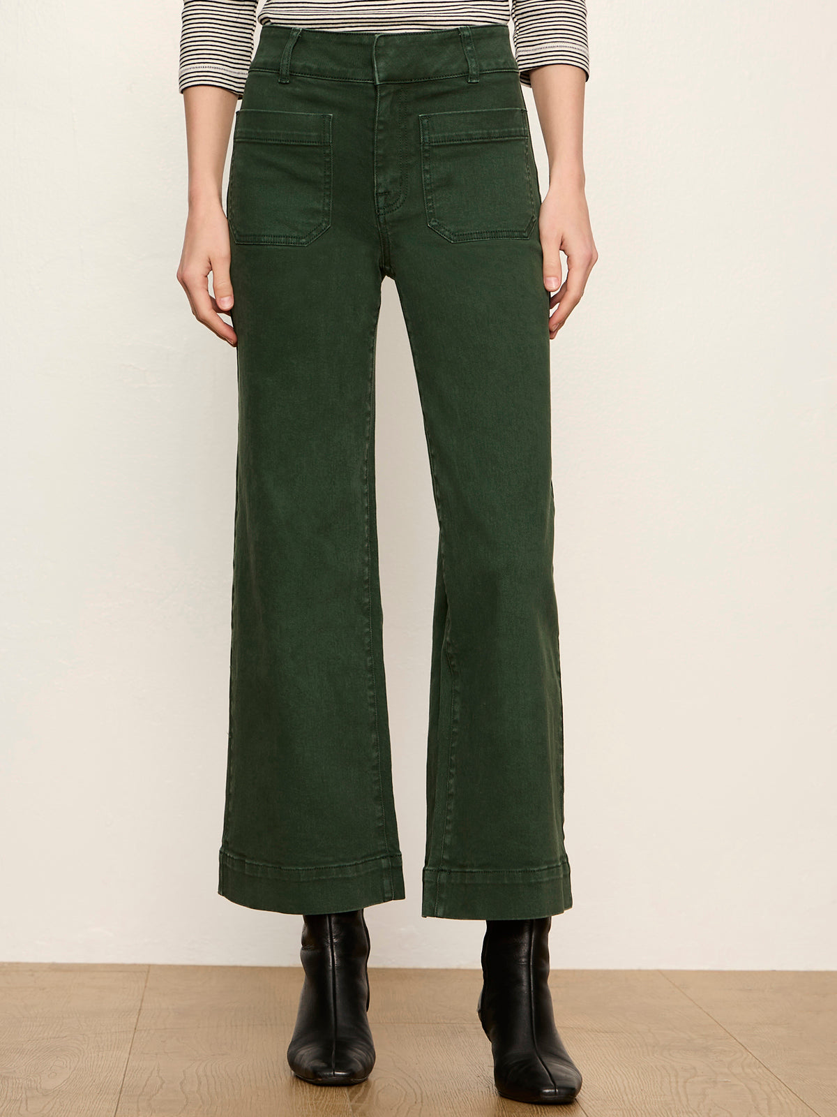 Sanctuary Chelsea Wide Leg in Washed Forest