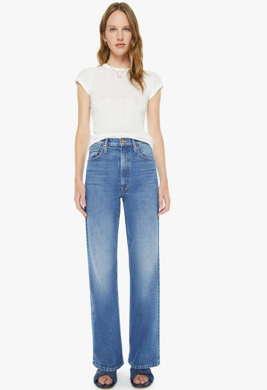 Mother High Waisted Bookie Sneak in Knick Knack Paddy Whack