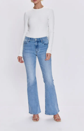 PISTOLA Kinsley Mid Rise Ultra Flare in Captivate