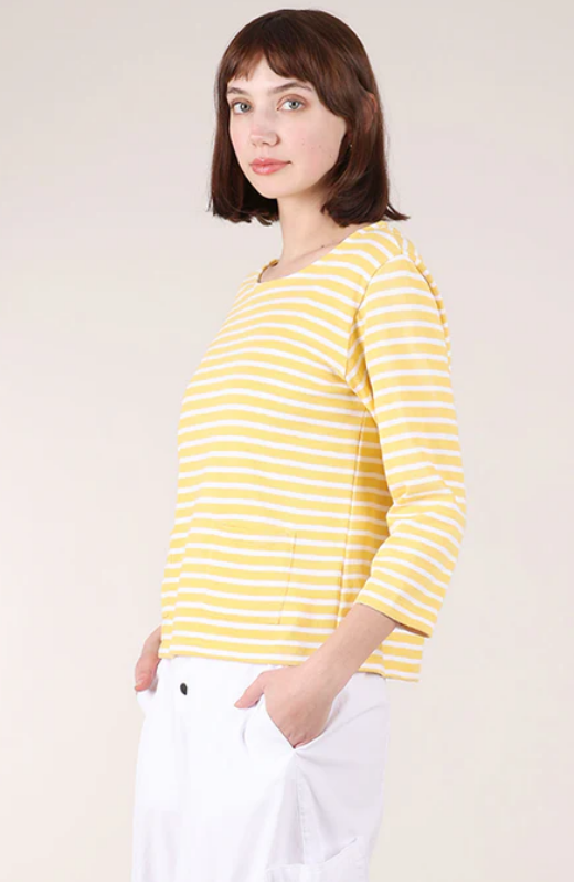 BIBICO Classic Sailor Tee in Lemon Stripe