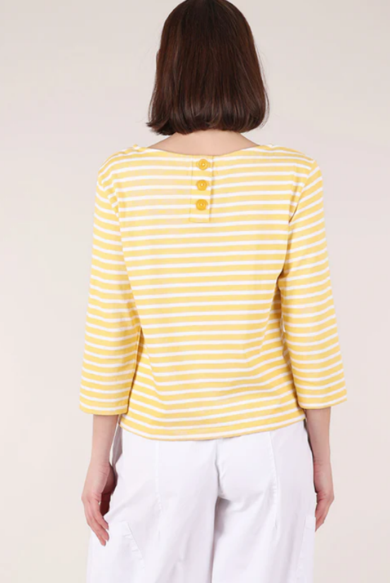 BIBICO Classic Sailor Tee in Lemon Stripe