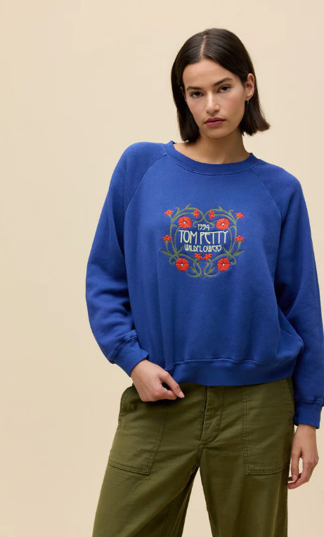 DAYDREAMER Tom Petty Wildflowers Shrunken Raglan Sweatshirt