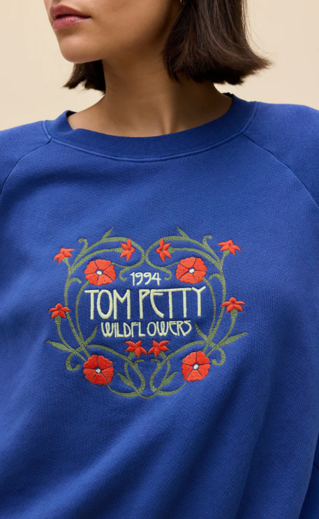DAYDREAMER Tom Petty Wildflowers Shrunken Raglan Sweatshirt