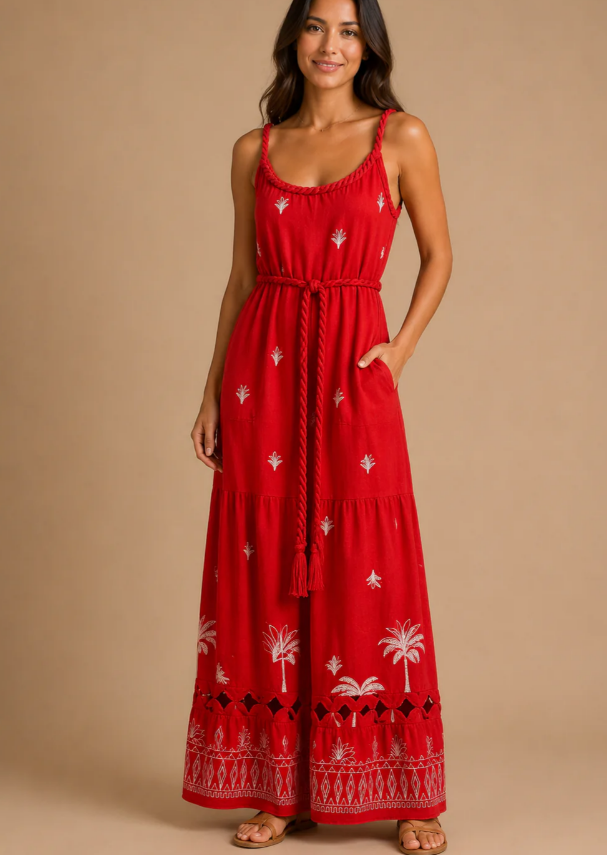 DEON Summer Embroidery Maxi