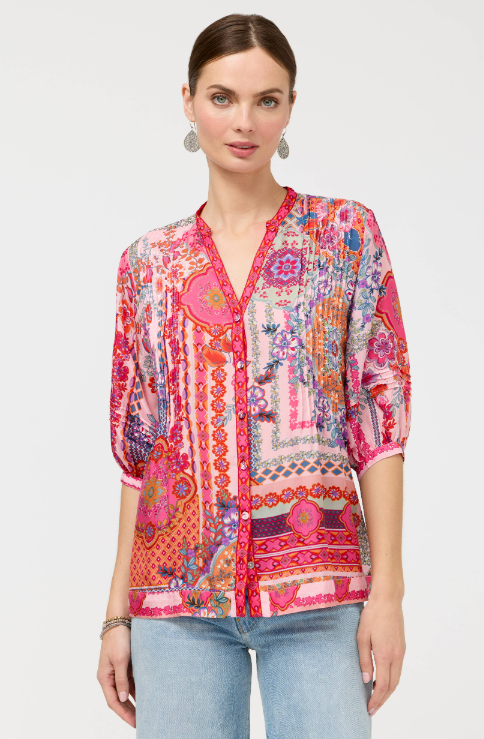Johnny Was Collection Vacanza Blouse