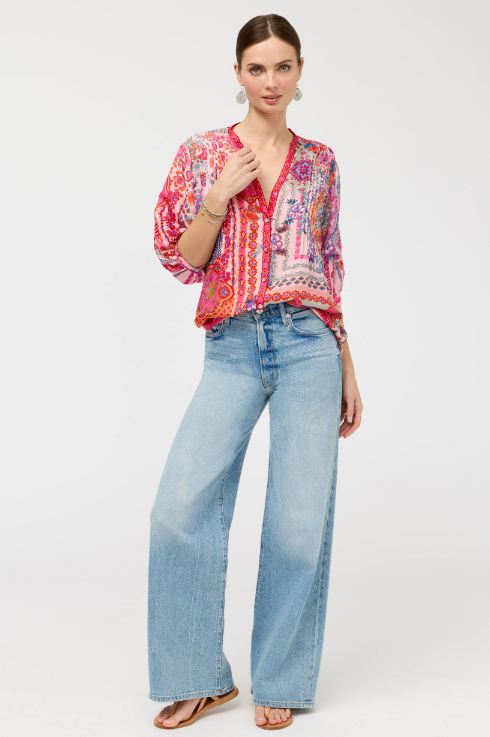Johnny Was Collection Vacanza Blouse