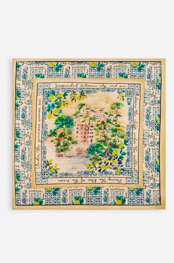 Johnny Was Collection Silk Scarf w/ No Tassel in Olympe