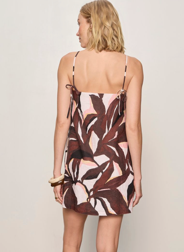 Sanctuary Hideaway Linen Tie Strap Dress