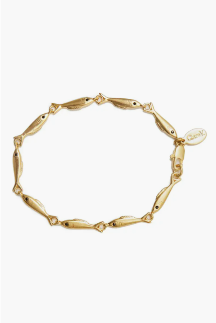 Clare V. Sardine Link Bracelet