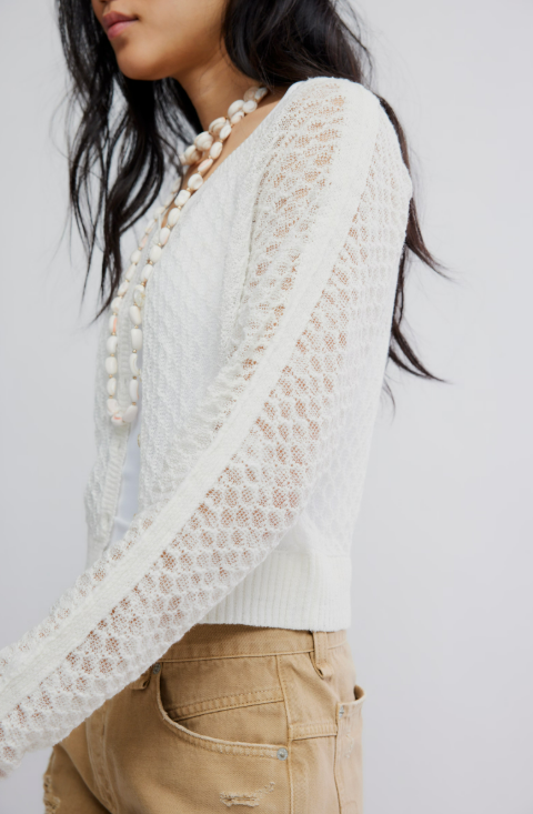 Free People Maris Fine Gauge Cardi