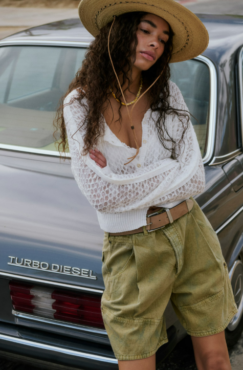 Free People Maris Fine Gauge Cardi