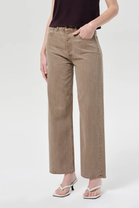 AGOLDE Ren High Rise Wide Leg in Trail