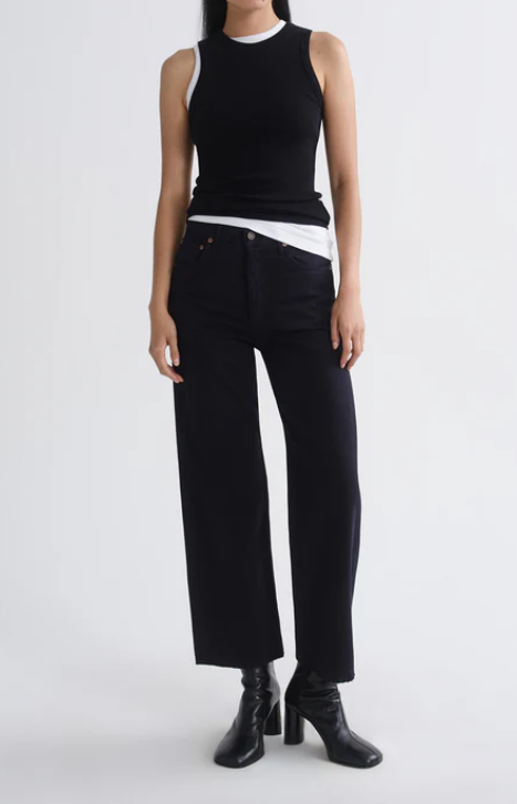 AGOLDE Ren High Rise Wide Leg in Obscura