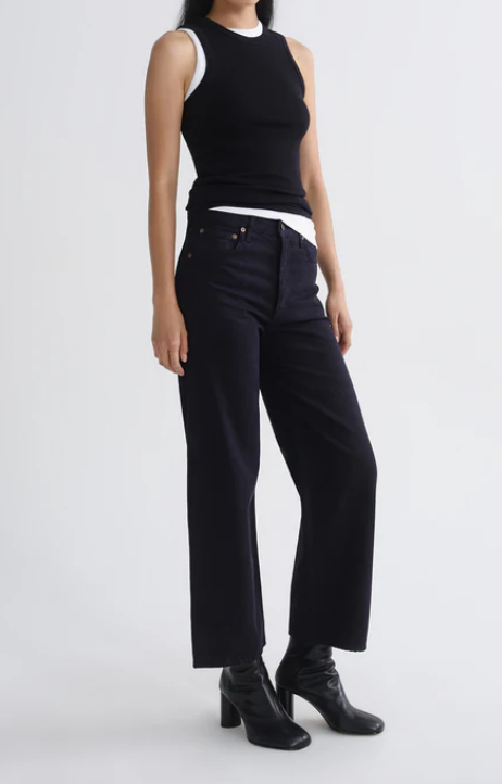 AGOLDE Ren High Rise Wide Leg in Obscura
