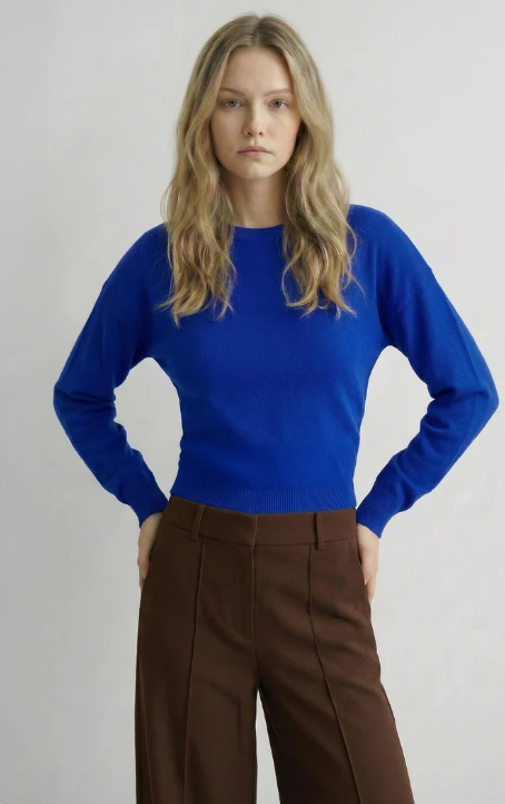 DELUC Polly Sweater in Deep Blue