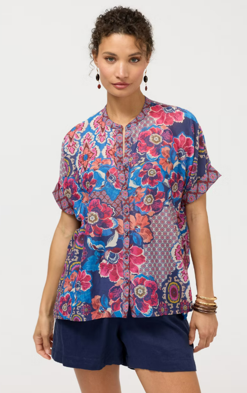 Johnny Was Collection Shiro Button Down Shirt