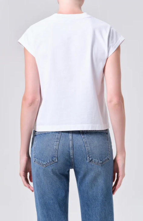 AGOLDE Bryce Cap Sleeve Tee