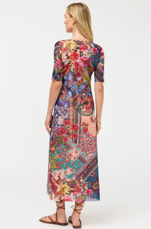 Johnny Was Collection Astrid Mesh Midi Dress