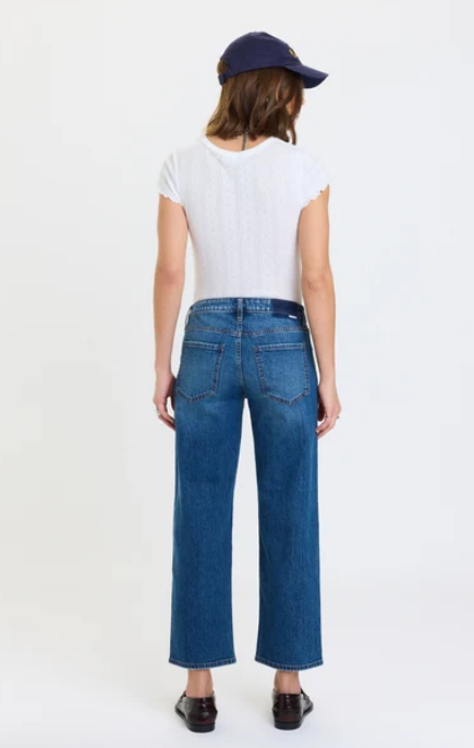 Daze Denim Keeper Crop Low Rise Straight in Haze