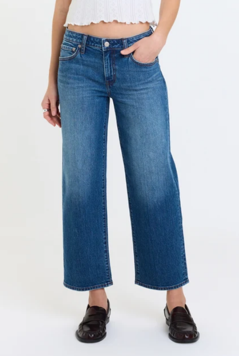 Daze Denim Keeper Crop Low Rise Straight in Haze