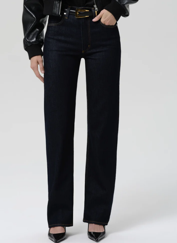 Citizens of Humanity Palma Straight Long in Inky Rinse (Clean Hem)