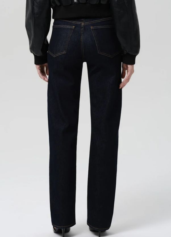 Citizens of Humanity Palma Straight Long in Inky Rinse (Clean Hem)