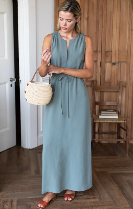 EMERSON FRY Grecian Keyhole Dress