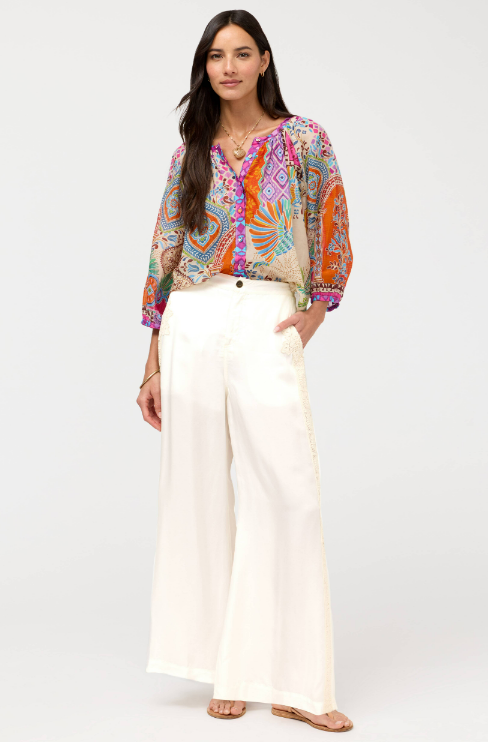 Johnny Was Collection Michaella Peasant Blouse