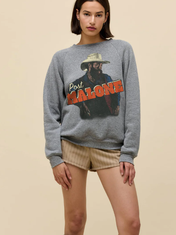 DAYDREAMER Post Malone Posty Leanin Vintage Raglan Sweatshirt