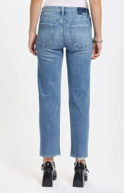 Daze Denim Rebel Mid Rise Ankle Slim Straight in Real Deal