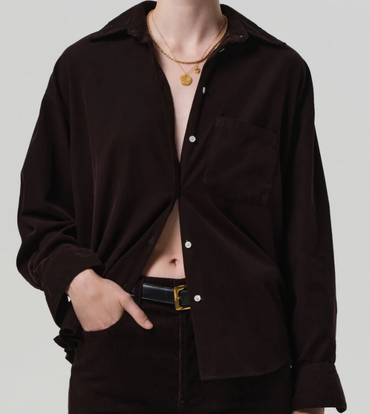 Citizens of Humanity Kayla Shirt in Corduroy