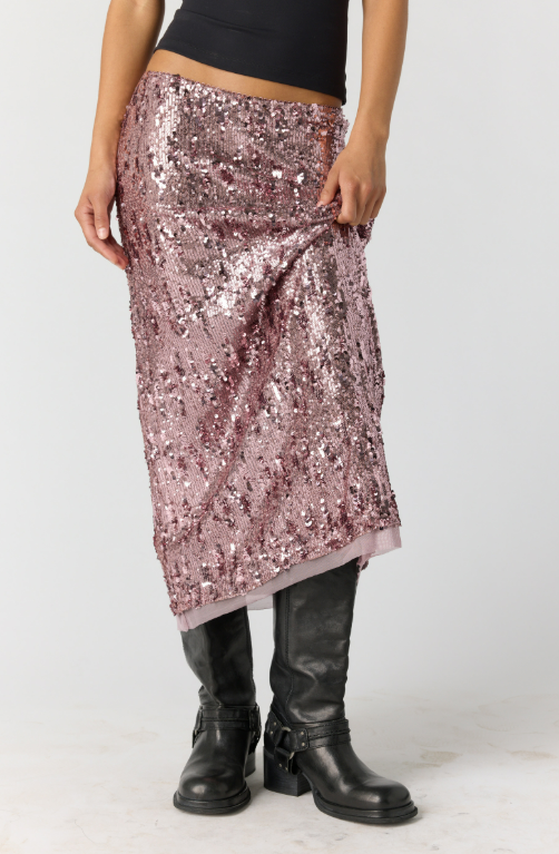 Free People Party Trick Half Slip Winter Tulip