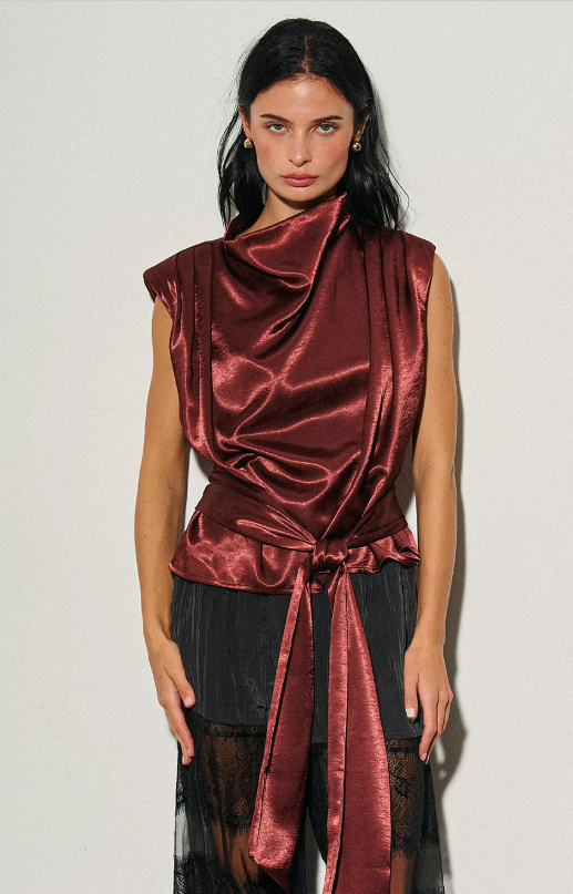 DEON Drape Satin Top
