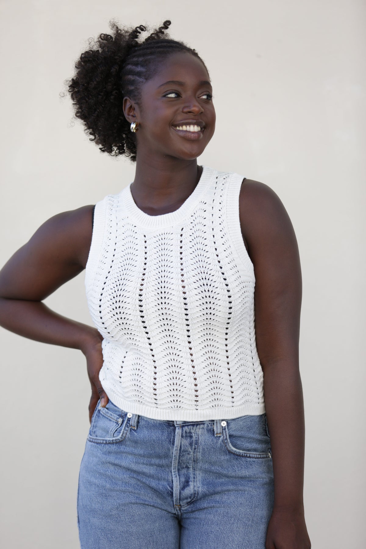 Stitches &amp; Stripes Brett Vest Chalk