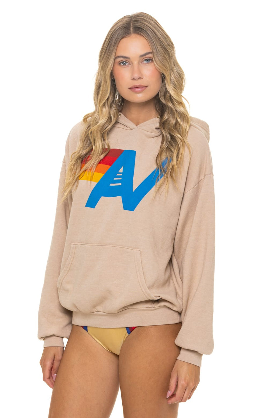 Aviator Nation - Logo Pullover Relaxed Hoodie