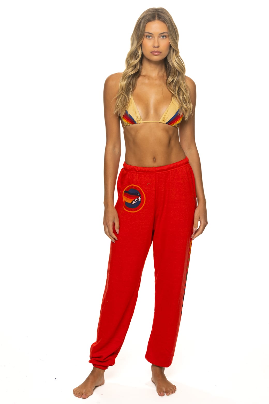 Aviator Nation -  Venice Sweatpants in Red