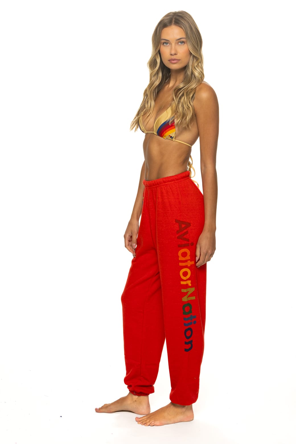 Aviator Nation -  Venice Sweatpants in Red