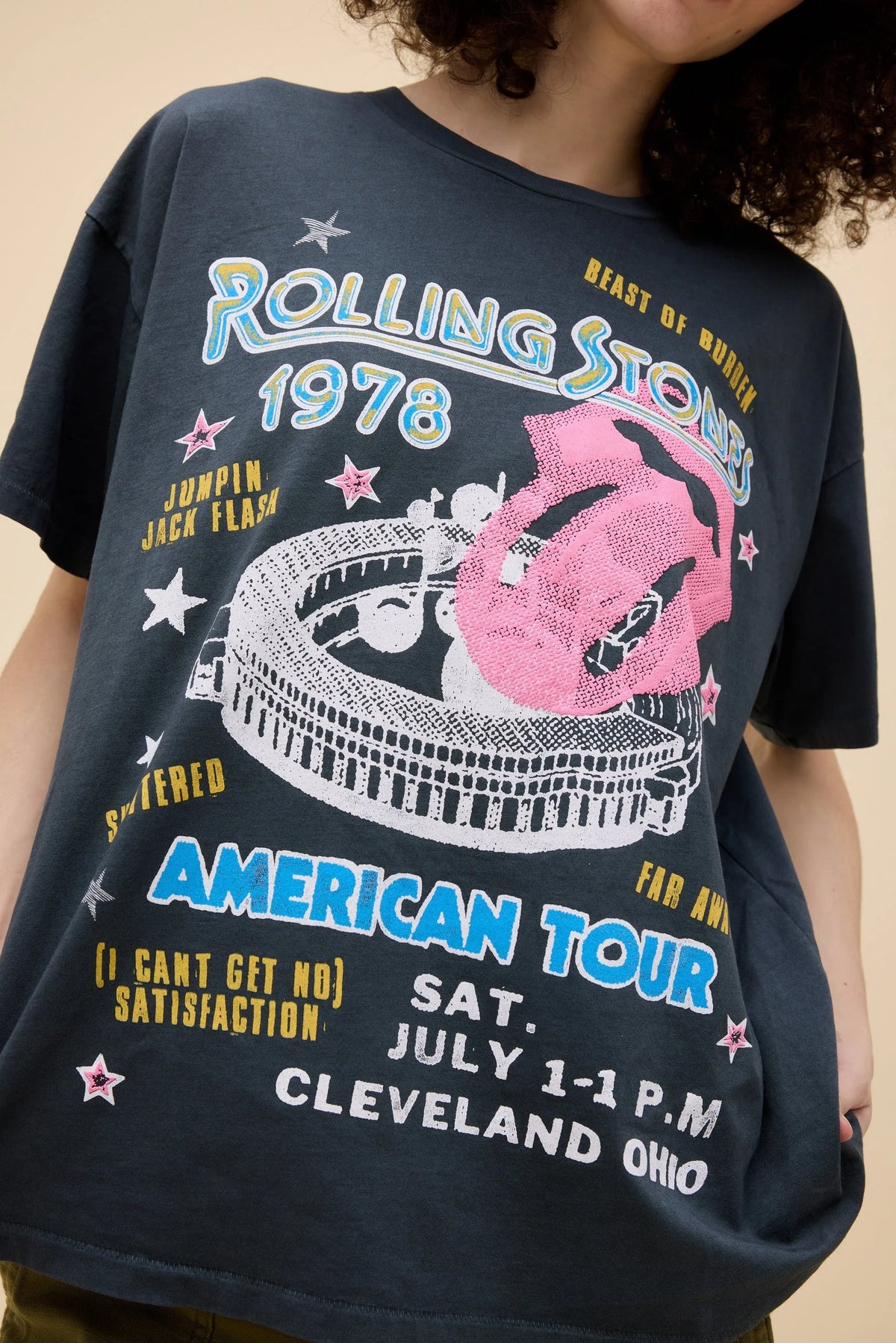 DAYDREAMER Rolling Stones 1978 American Tour Merch Tee