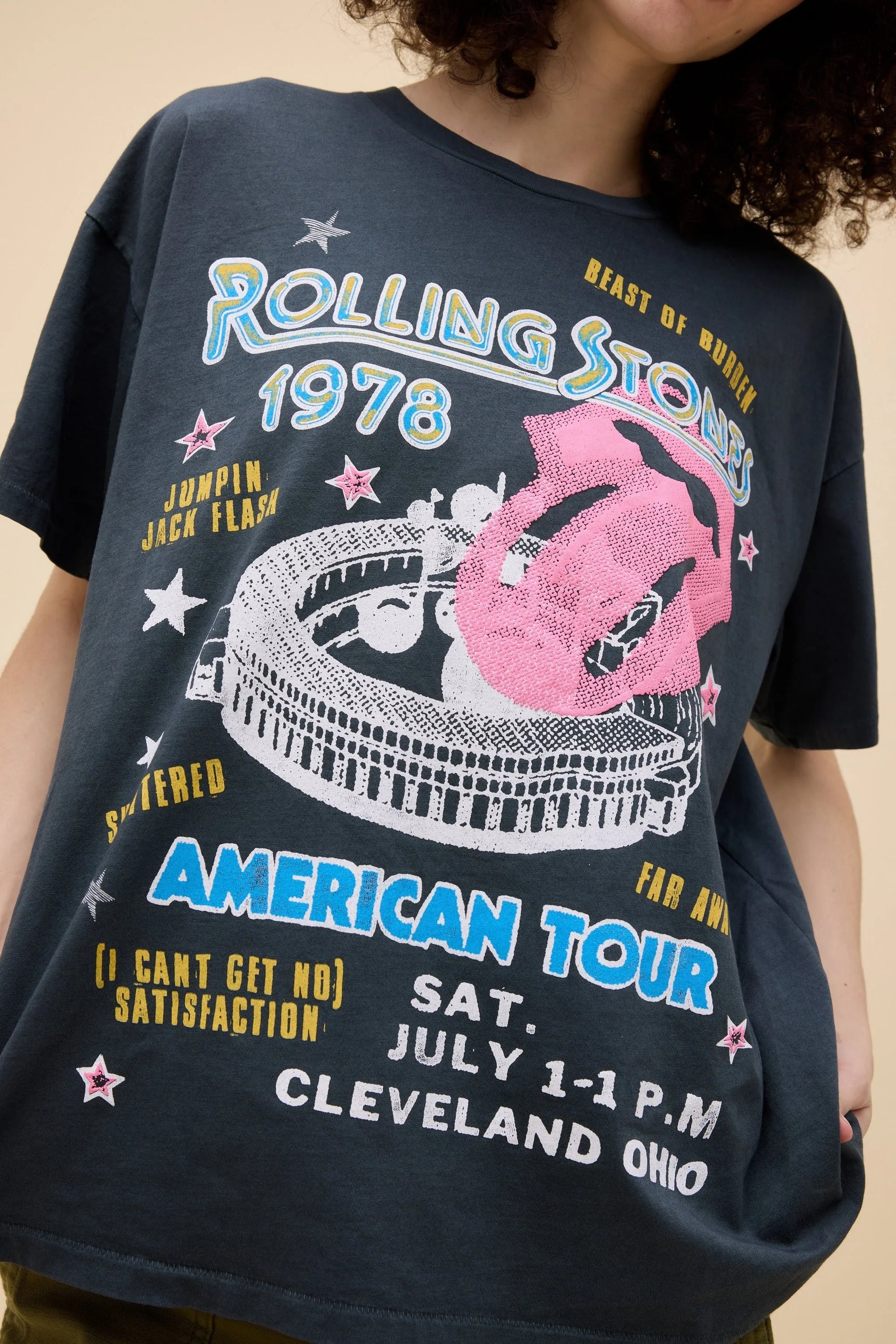 DAYDREAMER Rolling Stones 1978 American Tour Merch Tee