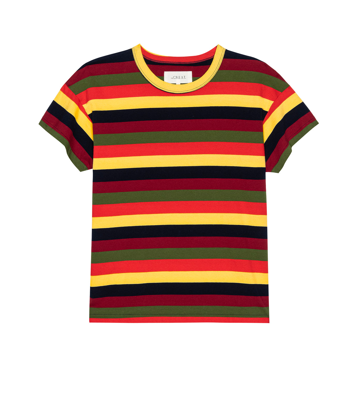 THE GREAT. The Boxy Crew in Playa Stripe