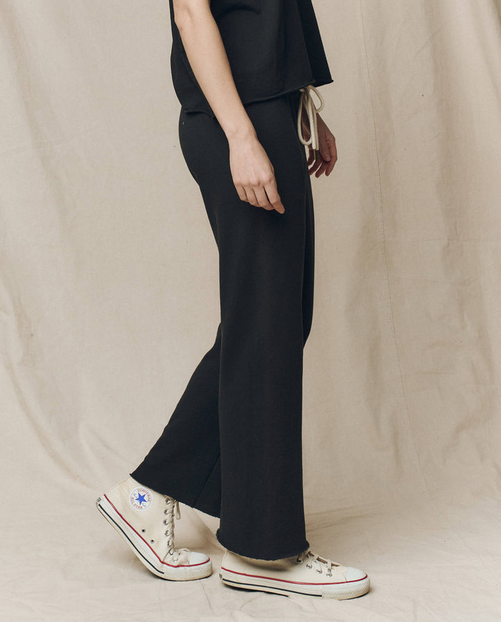 THE GREAT. The Wide Leg Cropped Sweatpant