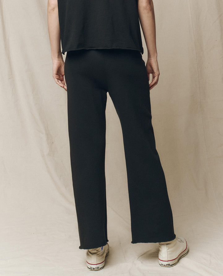 THE GREAT. The Wide Leg Cropped Sweatpant