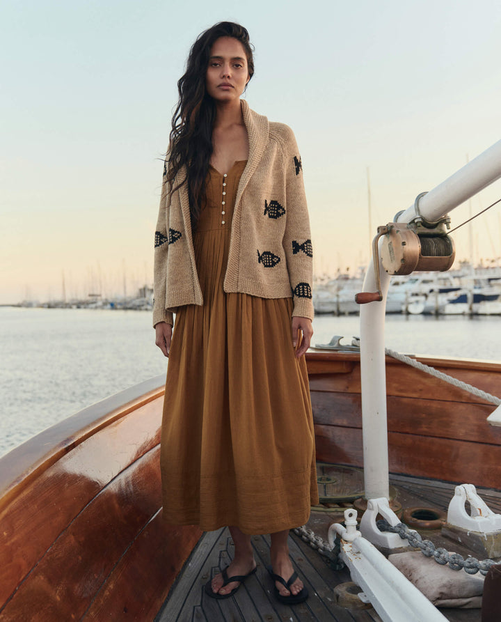 THE GREAT. The Swimming Fish Lodge Cardigan