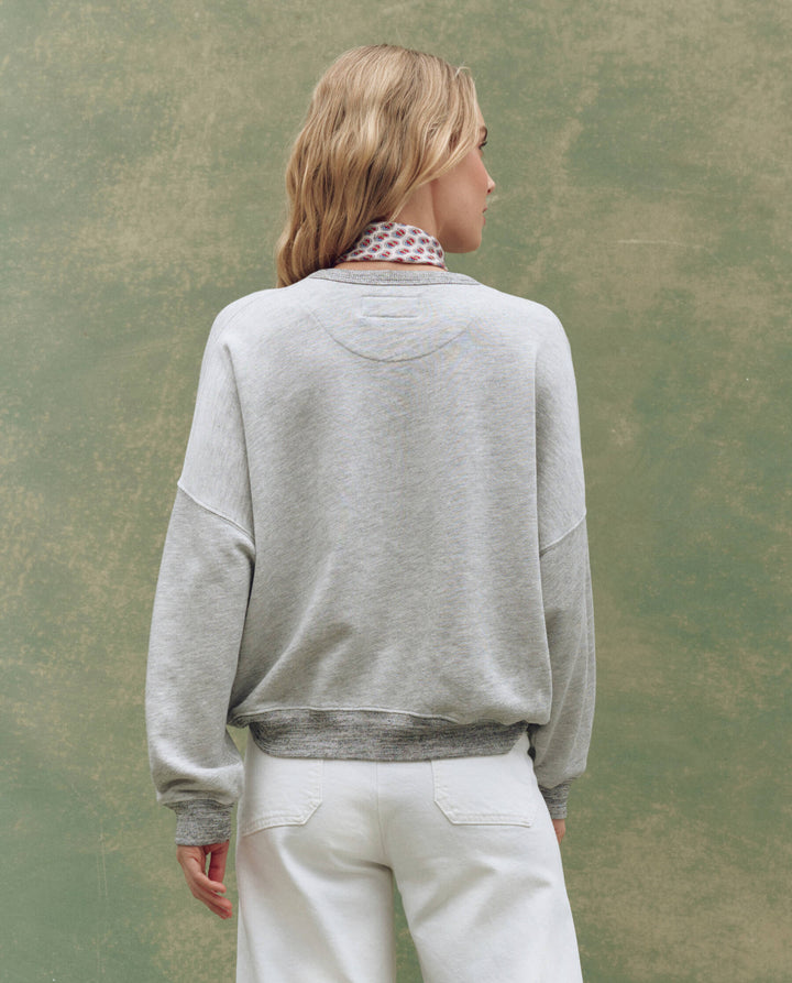 THE GREAT. The Teammate Sweatshirt w/ Smooth Sailin Graphic