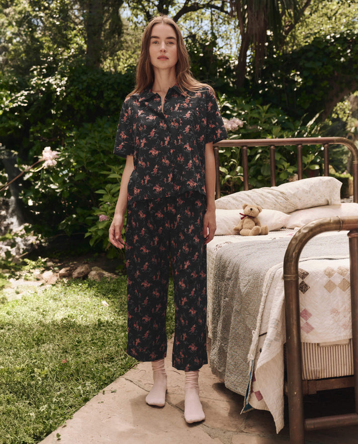 THE GREAT. The Short Sleeve Pajama Shirt
