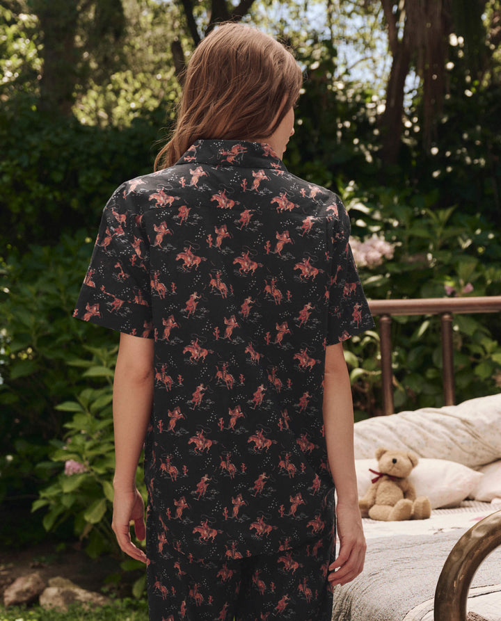 THE GREAT. The Short Sleeve Pajama Shirt