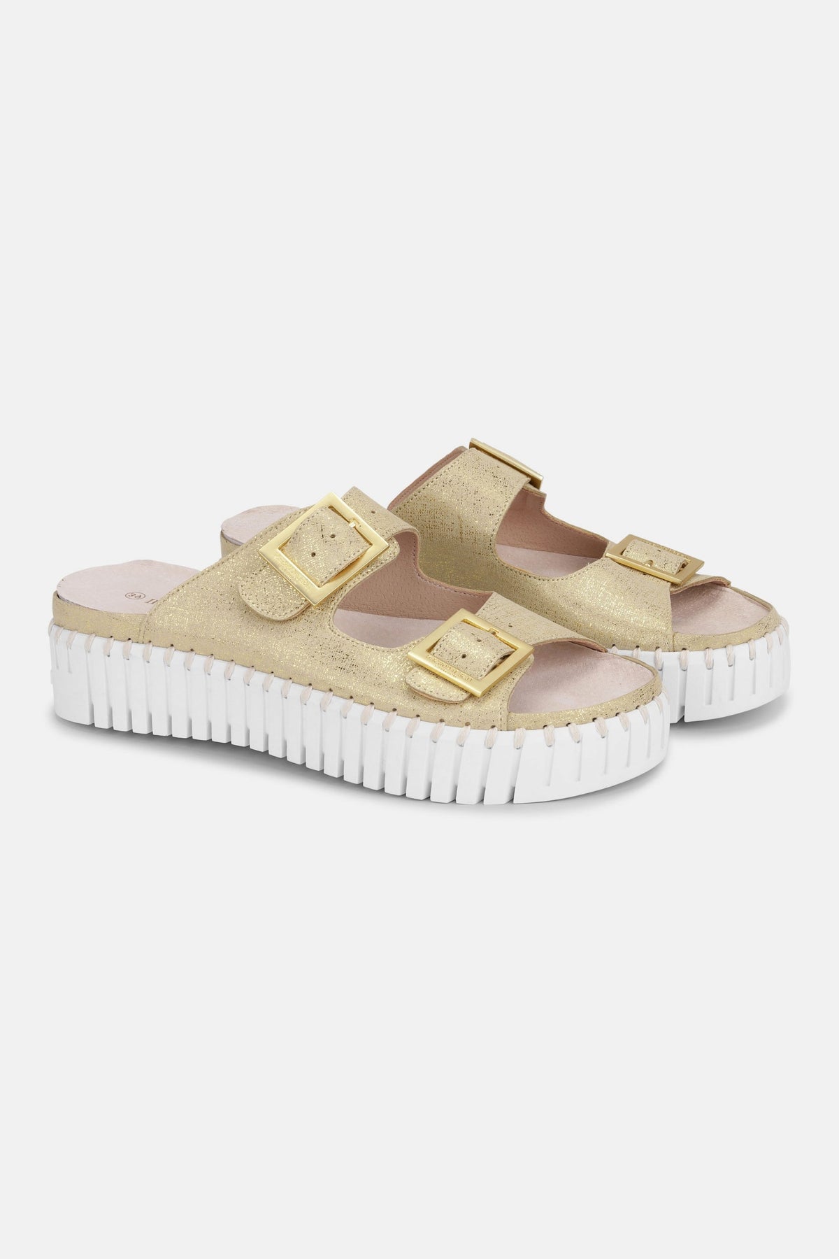 Ilse Jacobsen Sandal with Adjustable Strap - Tulip 1032 Platin
