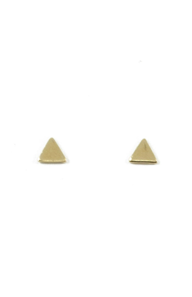 The Land of Salt Tiny Triangle Stud Earrings
