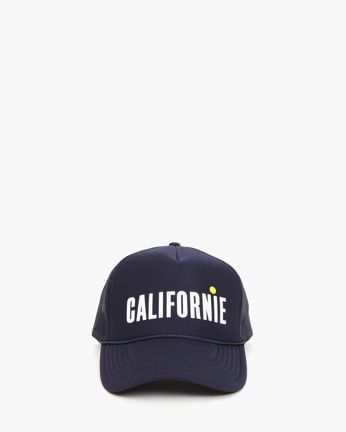 Clare V. Californie Trucker Hat Navy Citron
