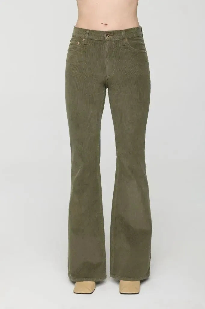 PISTOLA Kinsley Mid Rise Ultra Flare in Sequoia